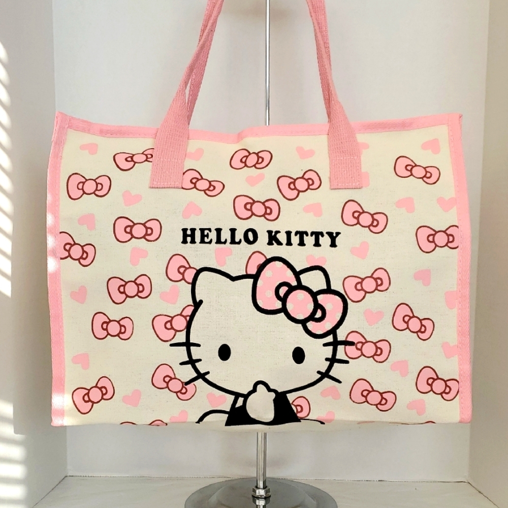 Hello Kitty Pink Bow Tote Bag NWOT